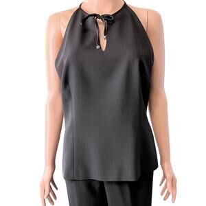 Yves Cossette Depeche Mode VTG Sleeveless Evening Wear Top 12 Glam Luxe Designer